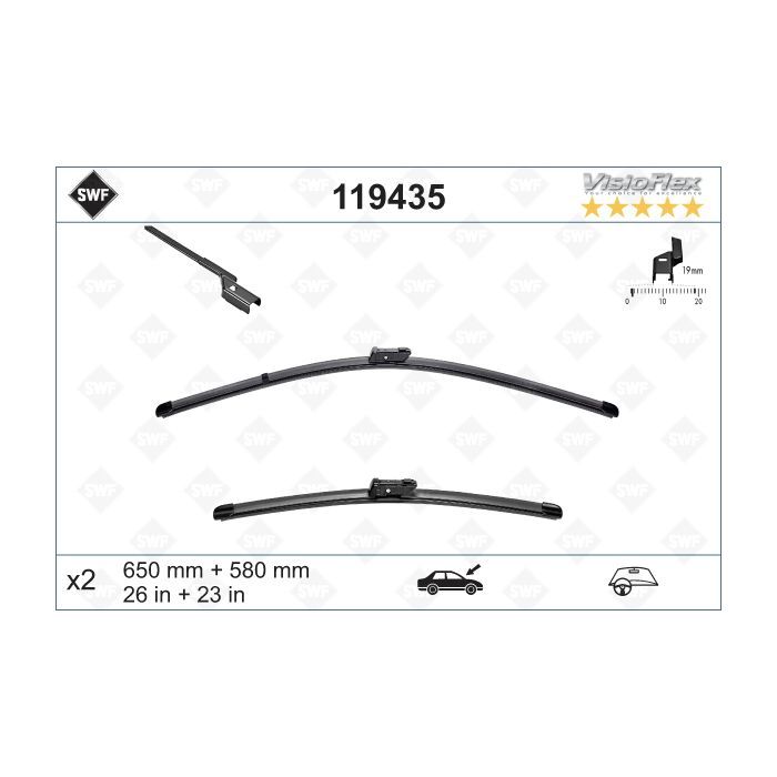 Щетка стеклоочистителя SWF 119435 Фото