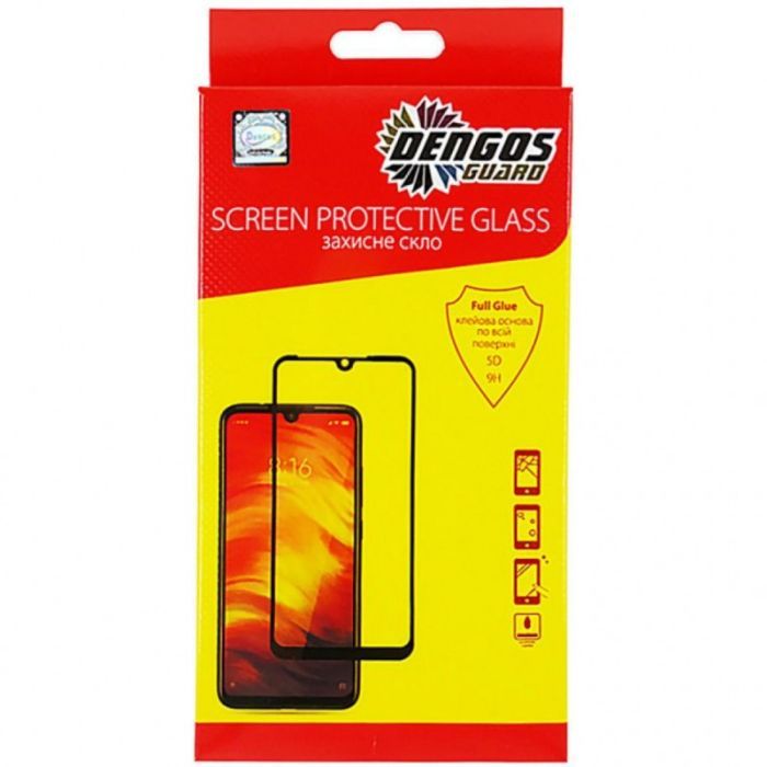 Стекло защитное Dengos Full Glue Samsung Galaxy A72 (black) Фото