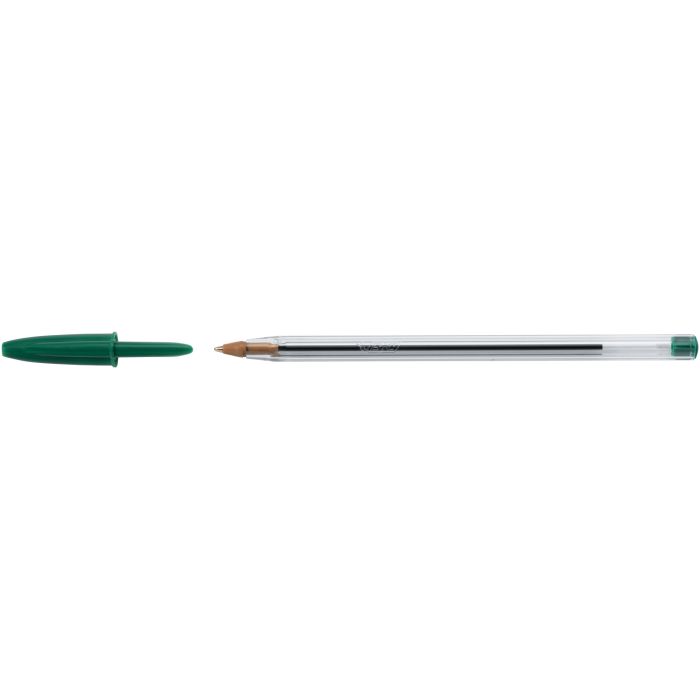 Ручка шариковая Bic Cristal, зеленая Фото