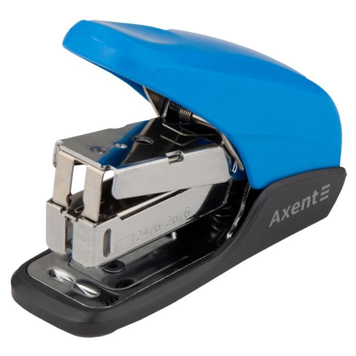 Степлер Axent Shell 24/6 20 л Голубой Фото