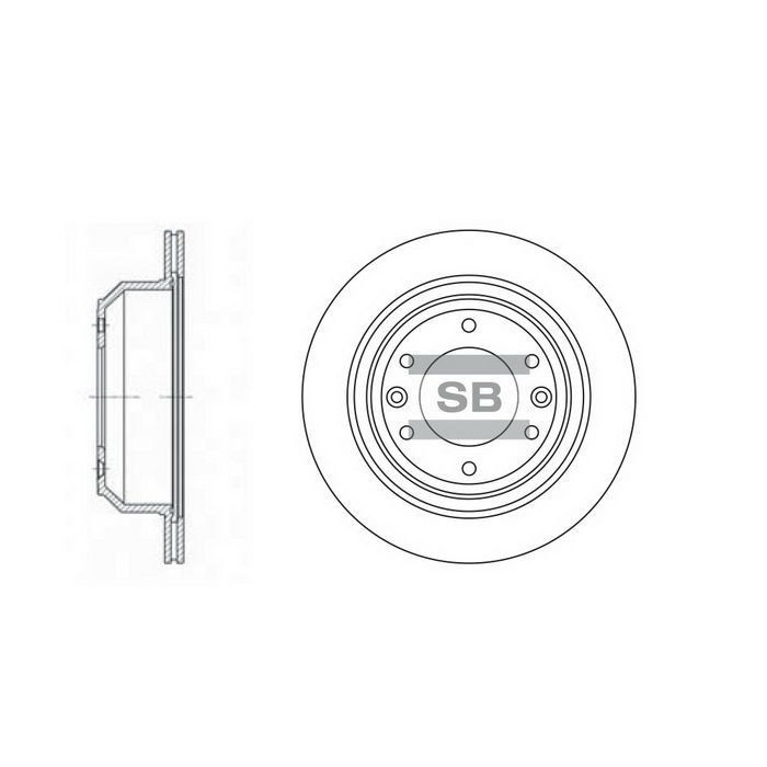 Тормозной диск HI-Q SD1032 Фото