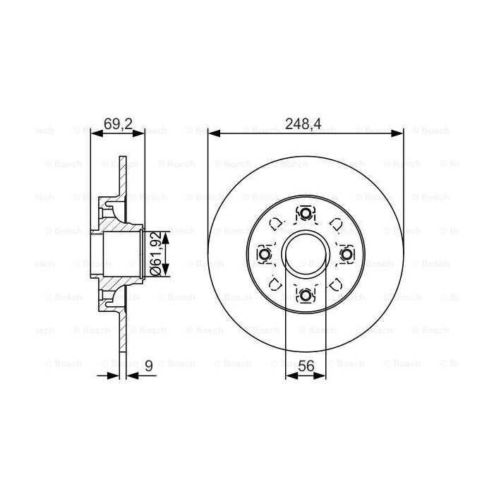 Тормозной диск Bosch 0 986 479 S43 Фото