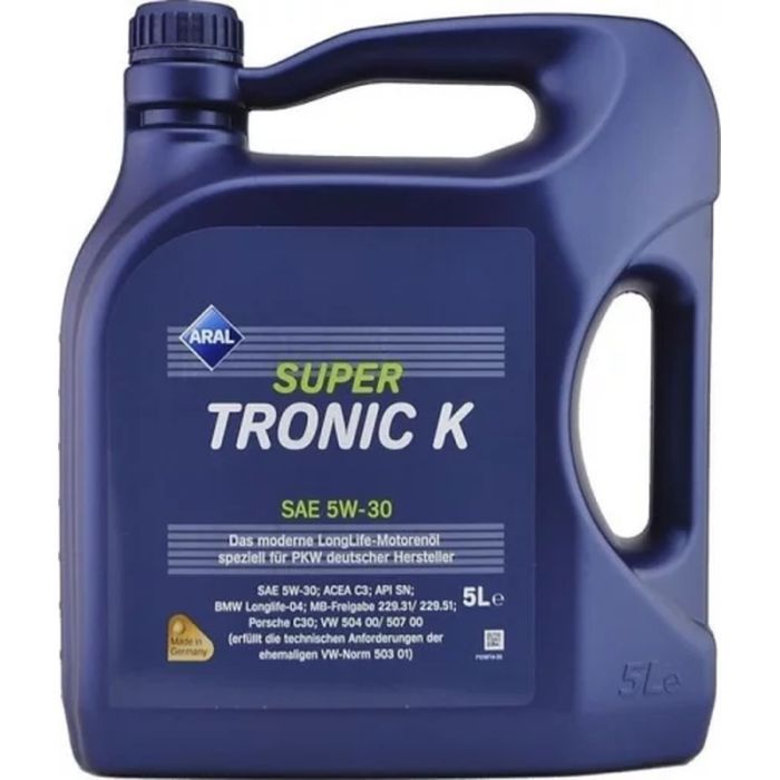 Моторное масло Aral SuperTronic K 5W-30, 5л Фото