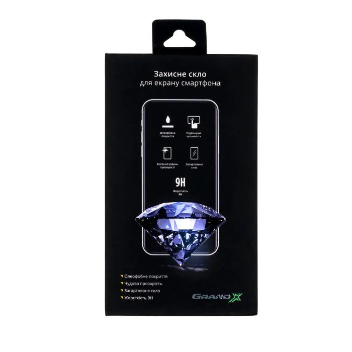 Стекло защитное Grand-X Apple iPhone 12 Pro Max black Фото