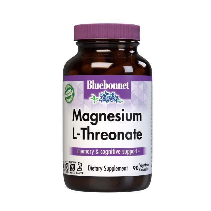 Аминокислота Bluebonnet Nutrition L-Треонат Магния, Magnesium L-Threonate, 90 вегет Фото