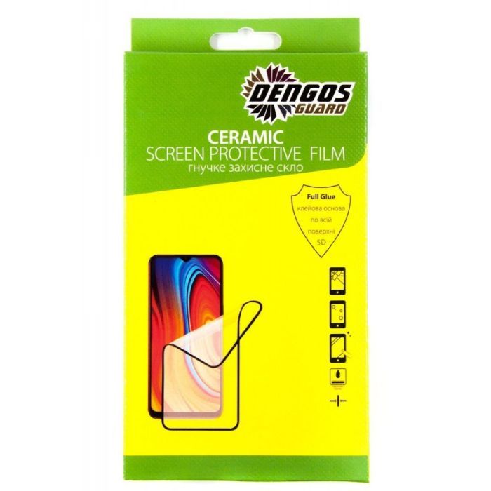Стекло защитное Dengos Ceramic Film для Vivo Y31 (black) Фото