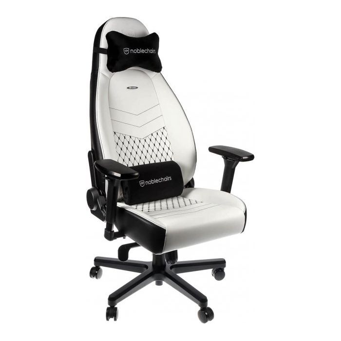Кресло игровое Noblechairs Icon White/Black Фото
