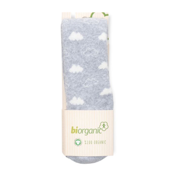 Колготки детские Bibaby махровые с тучками Фото