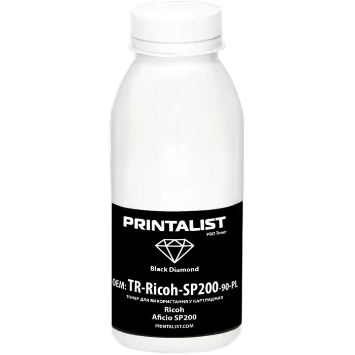 Тонер Printalist Ricoh Aficio SP200, 90г Black Фото