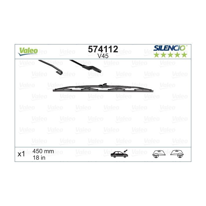 Щетка стеклоочистителя Valeo 574112 Фото