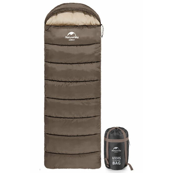 Спальный мешок Naturehike U350 NH20MSD07 Hollow Cotton Right Brown Фото