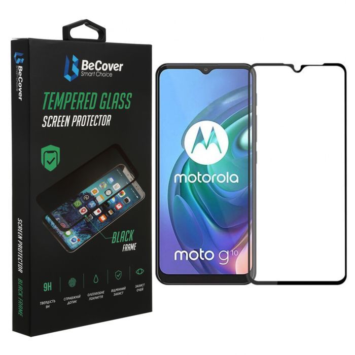 Стекло защитное BeCover Motorola Moto G20 Black Фото