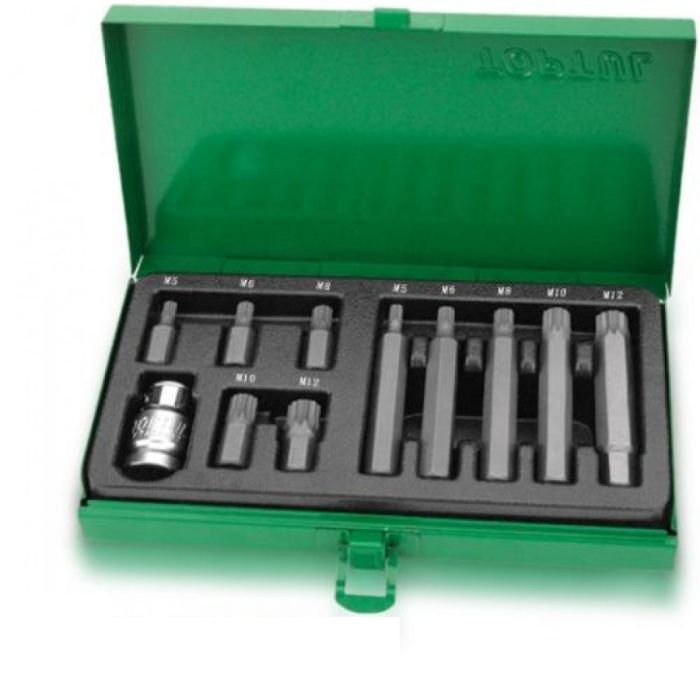 Набор бит Toptul Spline 11ед. M5-M12 10мм Фото