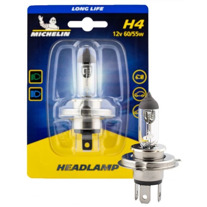 Автолампа Michelin H4 12V60/55WP43T LONG LIFE Фото
