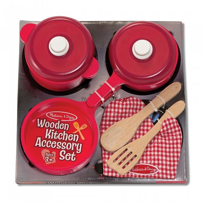 Игровой набор Melissa&Doug дерев'яного посуду Фото