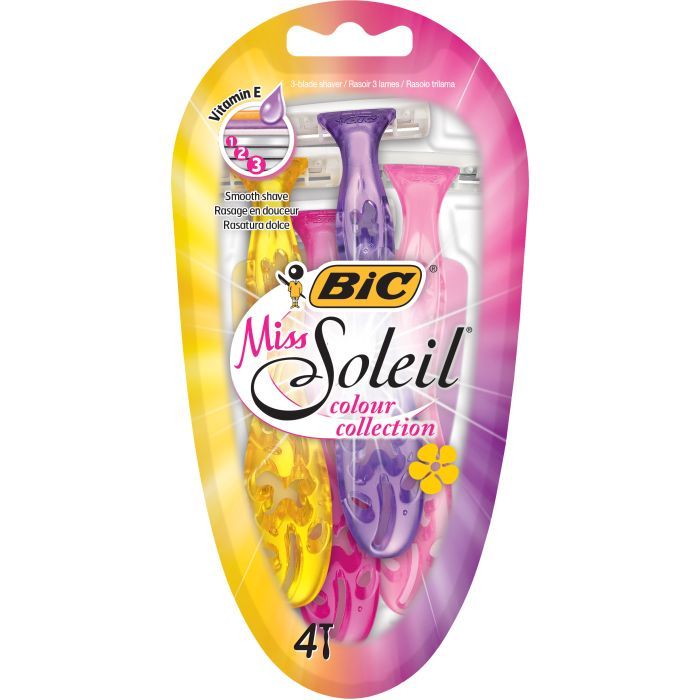 Бритва Bic Miss Soleil Colour Collection 4 шт. Фото