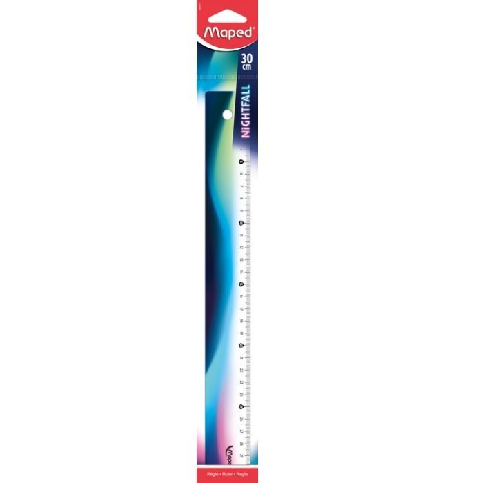 Линейка Maped NIGHTFALL TEENS, 30см Фото