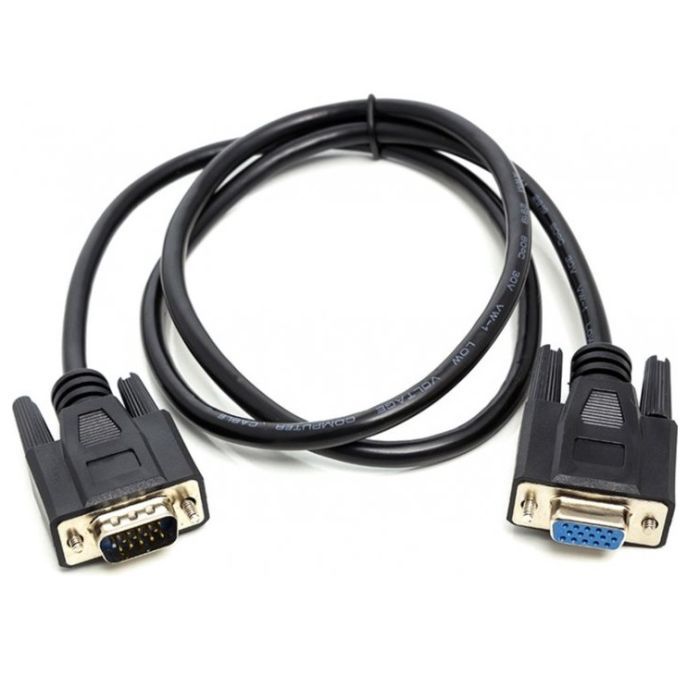 Кабель мультимедийный PowerPlant VGA M to VGA F 1.0m Фото
