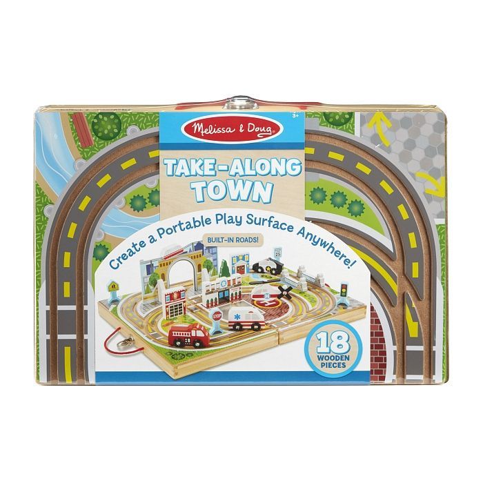 Игровой набор Melissa&Doug деревянный футляр "Город" Фото