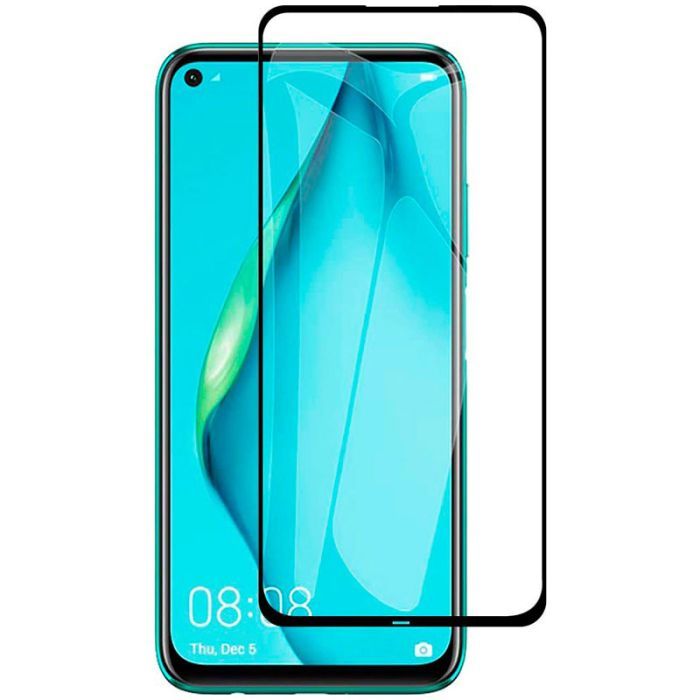 Стекло защитное PowerPlant Full screen Huawei P40 Lite, Black Фото
