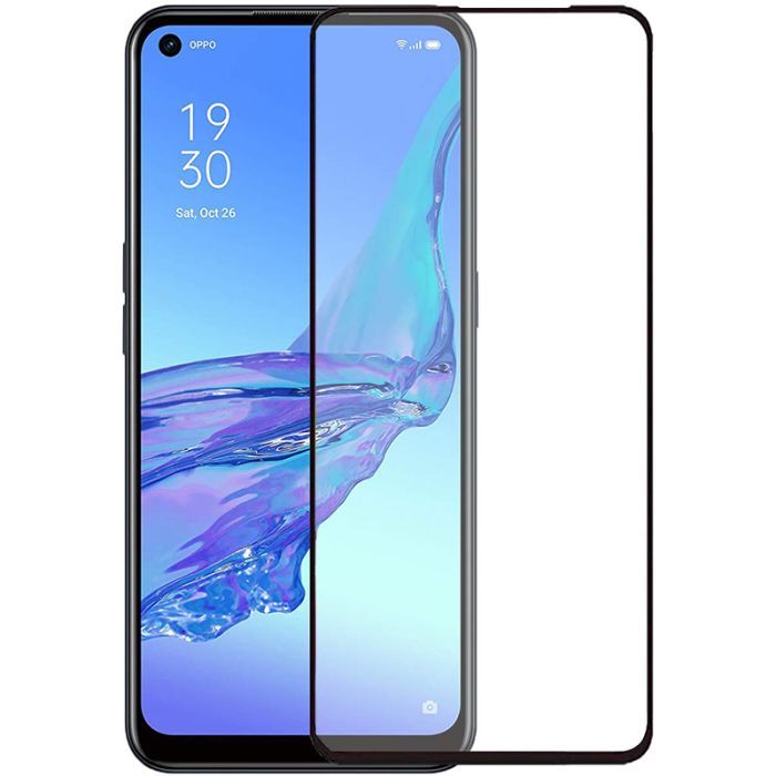Стекло защитное PowerPlant Full screen Oppo A53, Black Фото