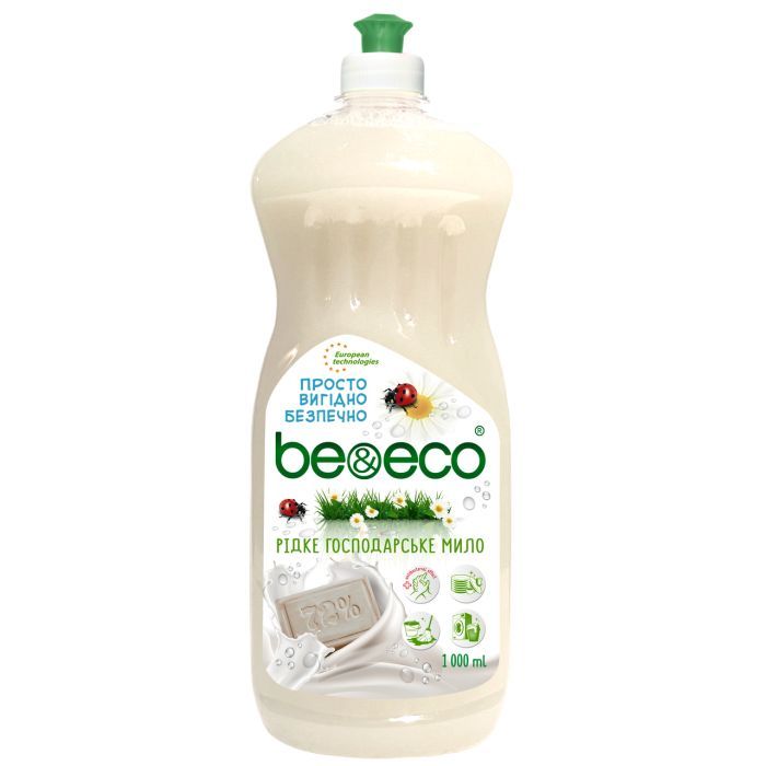 Гель для стирки Be&Eco мыло хозяйственное 1 л Фото