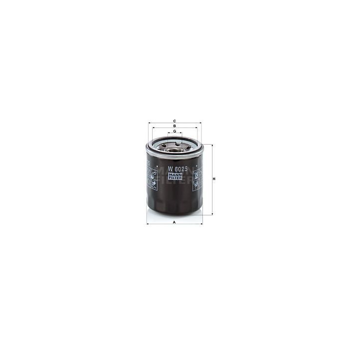 Фильтр масляный Mann W6025 Фото