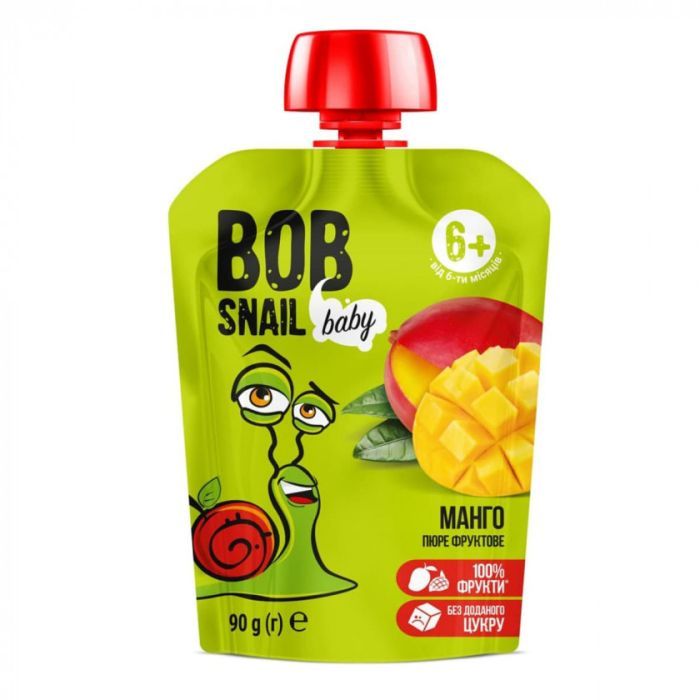 Детское пюре Bob Snail Улитка Боб Манго 90 г Фото