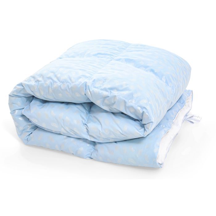 Одеяло MirSon пуховое 1855 Bio-Blue 90 пух Зима+ 220x240 Фото