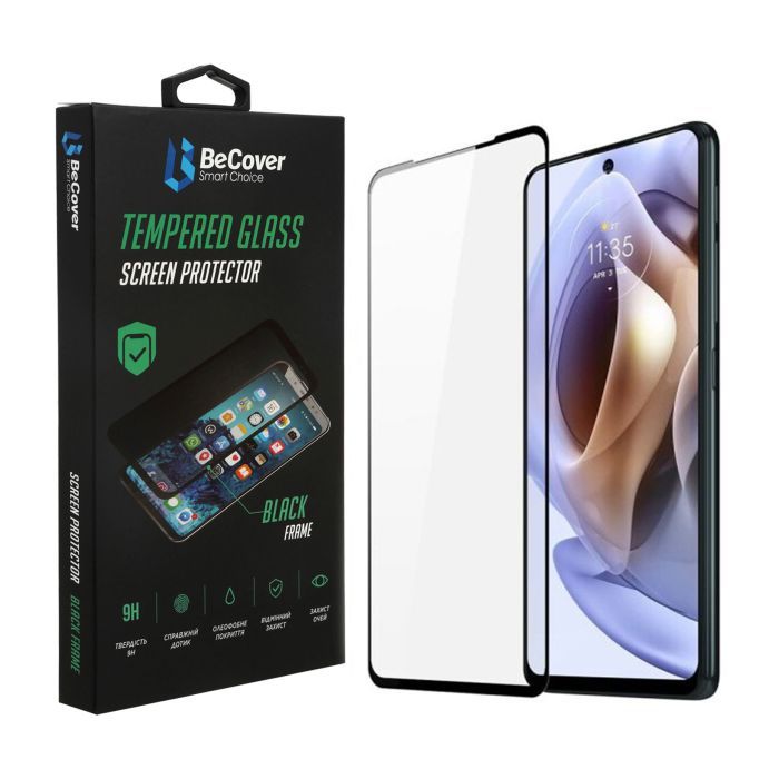 Стекло защитное BeCover Motorola Moto G31 / G41 / G42 Black Фото