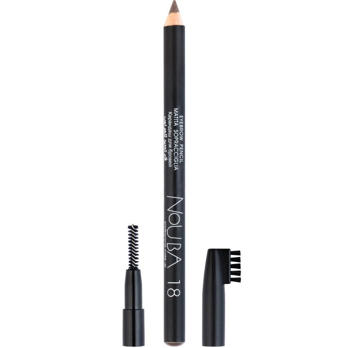 Карандаш для бровей NoUBA Eyebrow Pencil With Applicator 18 Фото