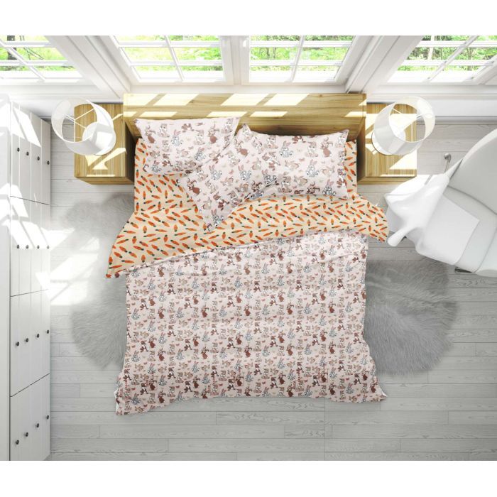 Постельное белье MirSon Бязь 17-0530 Bambi Сімейний 160x220 Фото