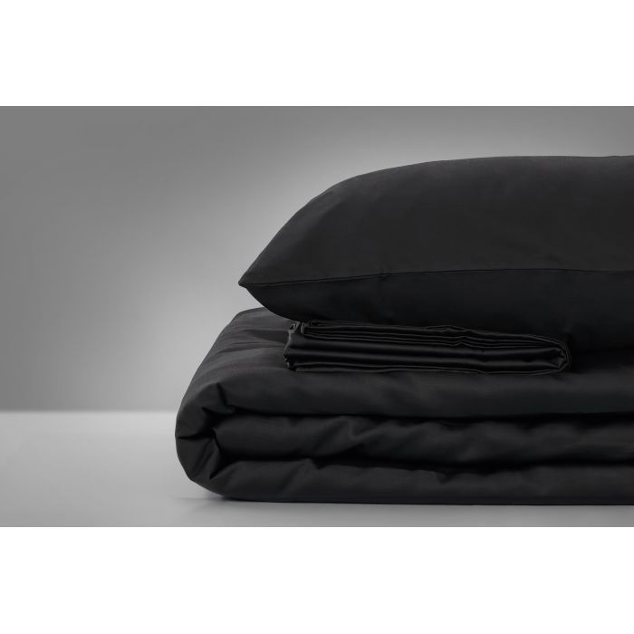 Постельное белье MirSon Сатин Premium 0055 Black Pearl 2х160х220 Фото