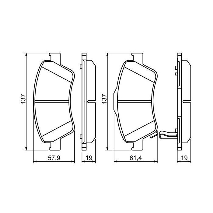 Тормозные колодки Bosch 0 986 494 260 Фото