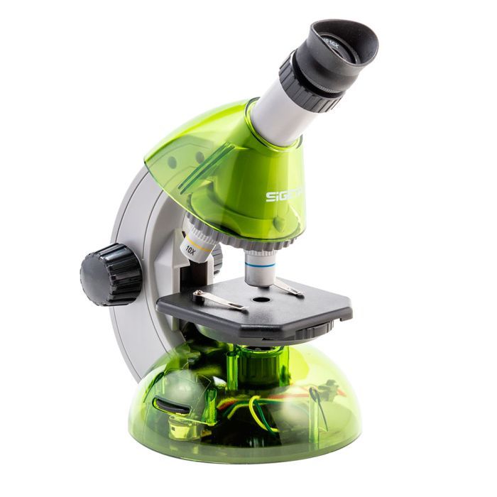 Микроскоп Sigeta Mixi з адаптером для смартфона 40x-640x Green Фото