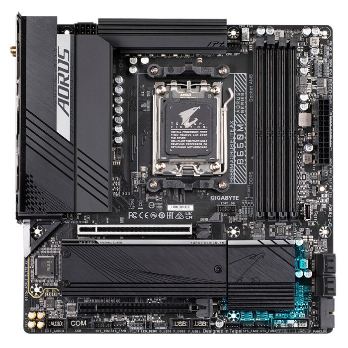 Материнская плата GIGABYTE B650M AORUS ELITE AX Фото