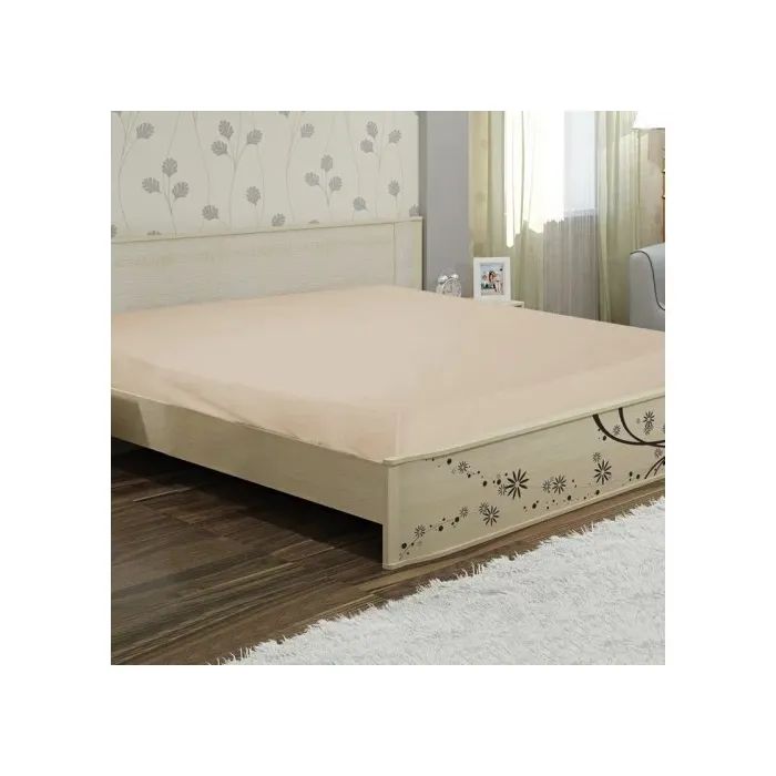 Простынь Ярослав бязь 02 бежевый 180х215 Фото