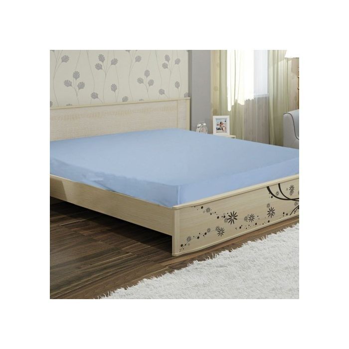 Простынь Ярослав бязь 07 голубой 200х220 Фото