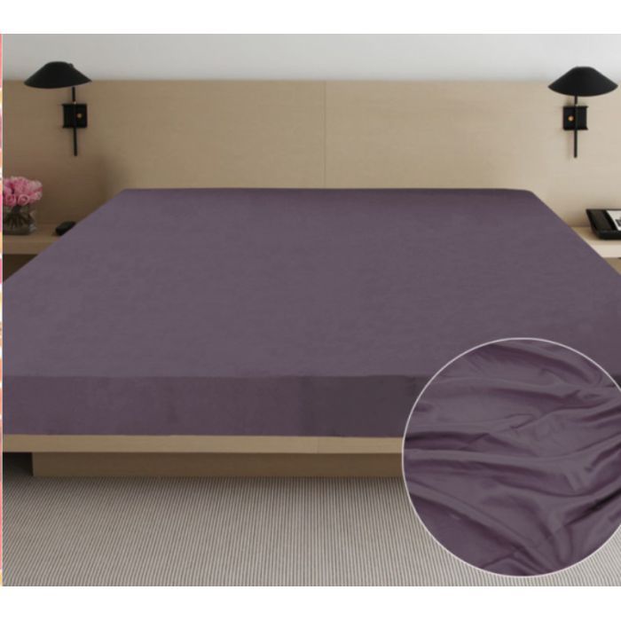 Простынь Ярослав сатин 02 серо-голубой 180х215 Фото