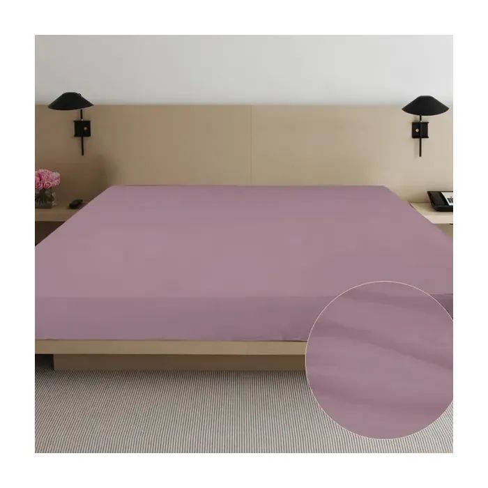 Простынь Ярослав сатин 07 лиловый 200х220 Фото