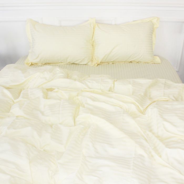 Пододеяльник MirSon 110х140 Satin Stripe 30-0001 White Фото