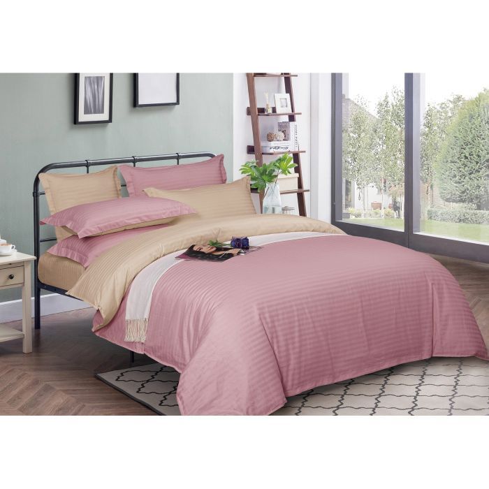 Пододеяльник MirSon Satin Stripe 30-0007 + 30-0004 Evanjalin 200х220 с Фото