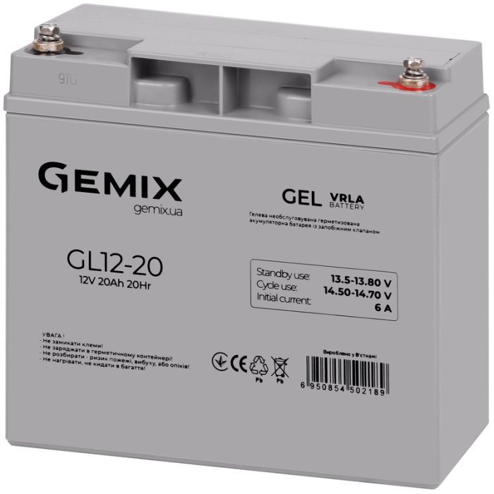 Батарея к ИБП Gemix GL 12V 20Ah Фото