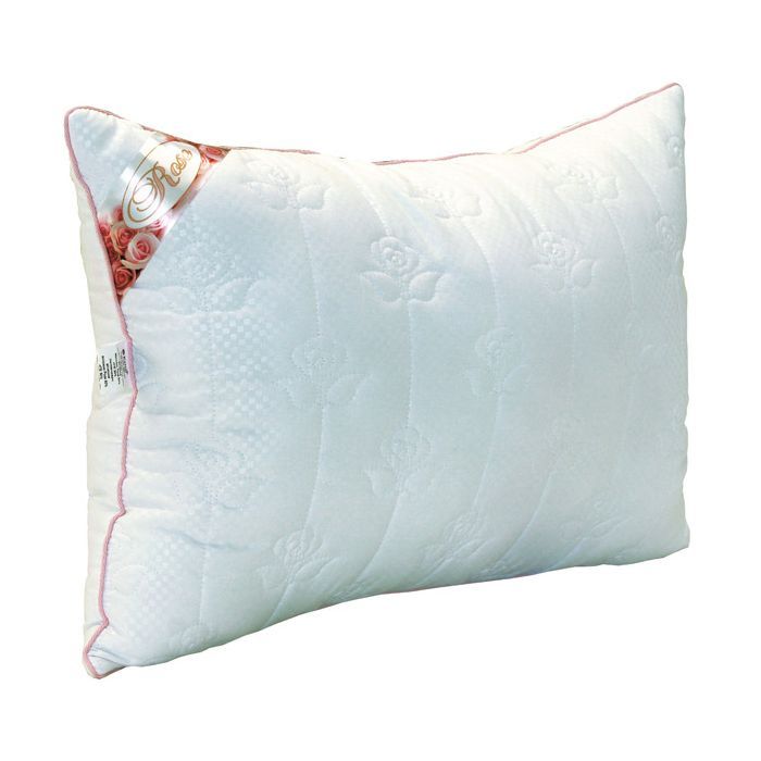 Подушка Руно Rose с волокном розы белая 50х70 см Фото
