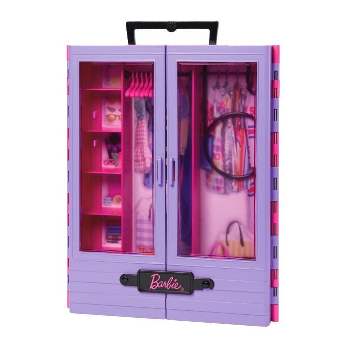 Игровой набор Barbie Сиреневый шкаф для одежды Фото