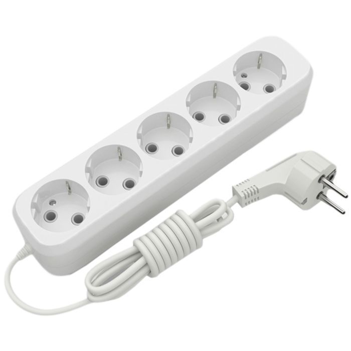 Сетевой удлинитель Electrum C-ES-1794 5.0m, 5 роз, white Фото