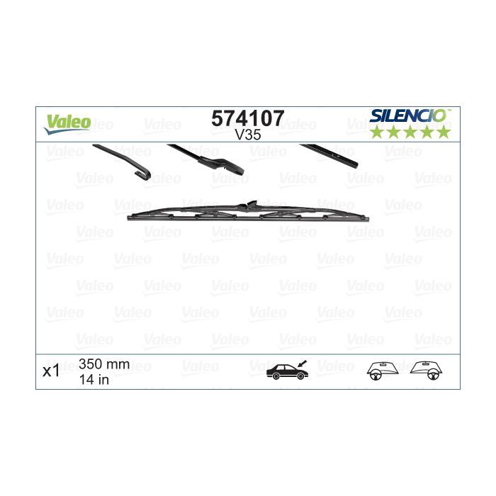 Щетка стеклоочистителя Valeo 574107 Фото