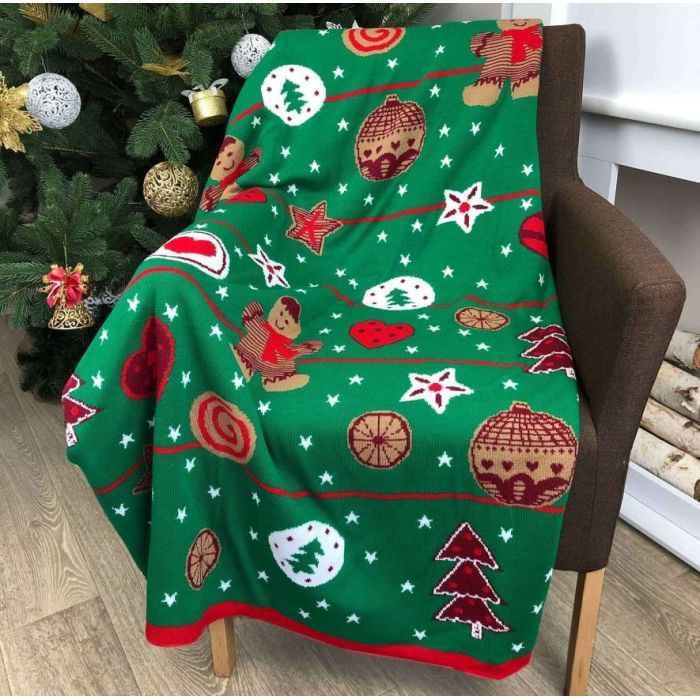 Плед Прованс Печенье Зеленый 130х170 Фото