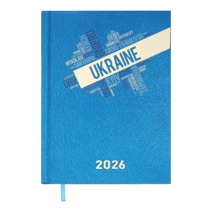 Еженедельник Buromax датированный 2026 POWER, A5, голубой Фото