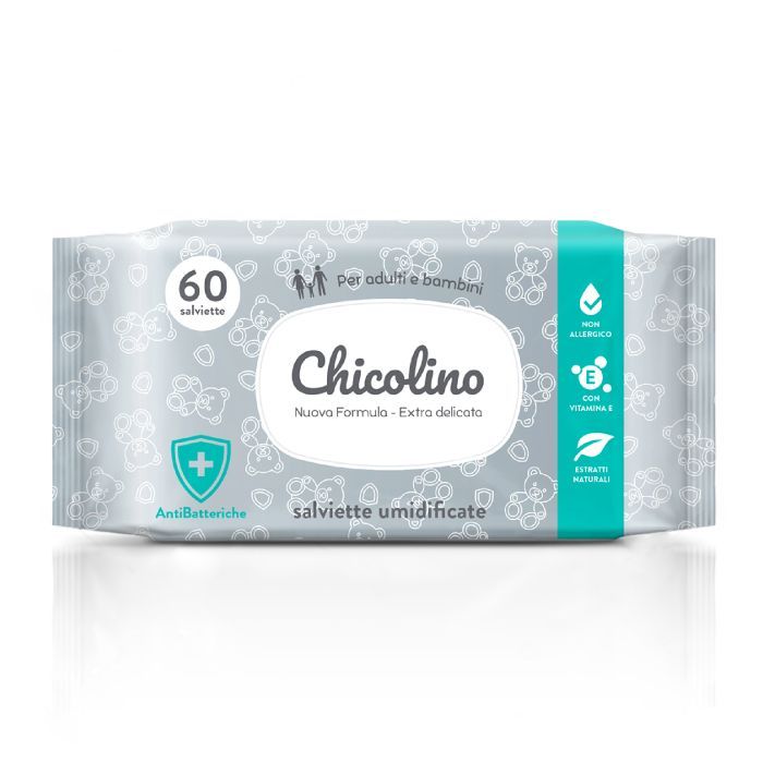 Детские влажные салфетки Chicolino Антибактериальные 60 шт Фото